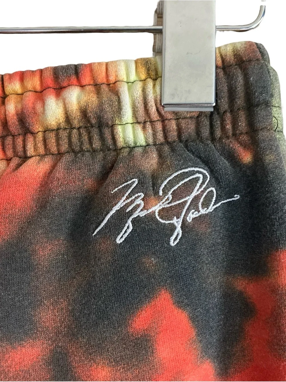 Jordan Smoke Orange Black Tie-Dye Kids Crewneck Sweatshirt & Joggers Set